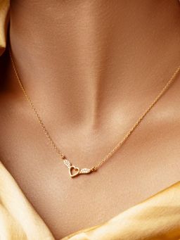 STERLYN - Guiding Angel Golden Silver Pendant