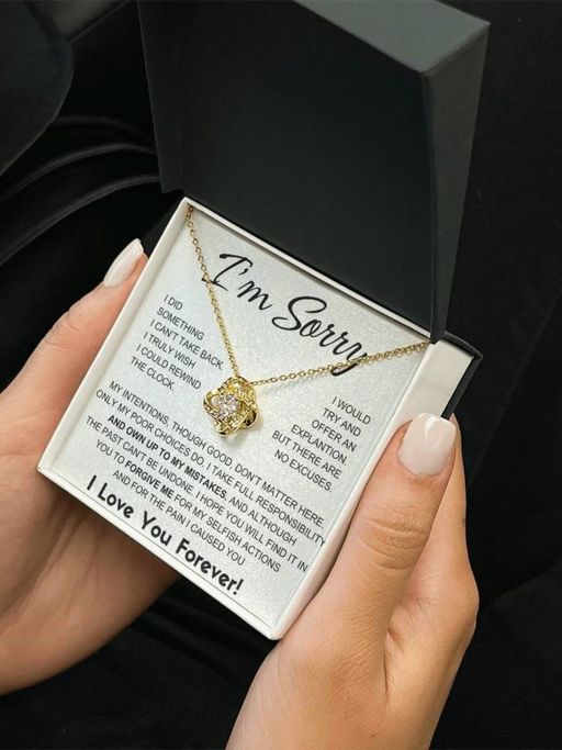 STERLYN Apology Gift for Her - I Take Full Responsibility - Romance Weaver Necklace