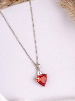 STERLYN - Cherry Charm Heart Pendant