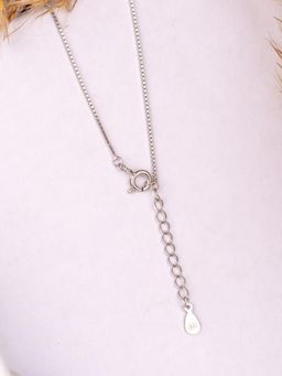 STERLYN - Gleaming Baroque Silver Pendant