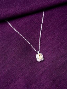 STERLYN - Hexagon Citrine Shine Pendant