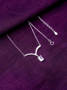 STERLYN - Rectangle Charm Pendant