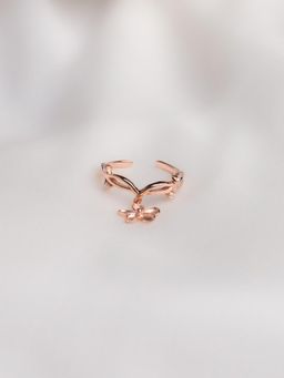 STERLYN - Floral Charm Ring