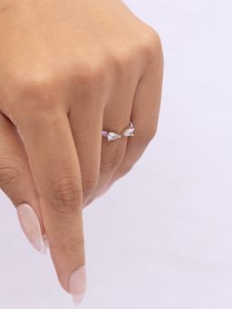 STERLYN - Lilac Bypass Ring