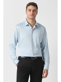 Van Heusen - Blue Solid Slim Fit Shirt