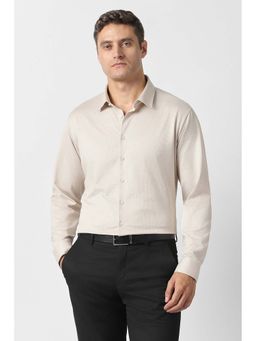 Van Heusen - Beige Solid Slim Fit Shirt