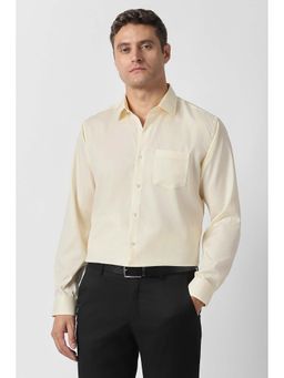Van Heusen - Yellow Solid Regular Fit Shirt