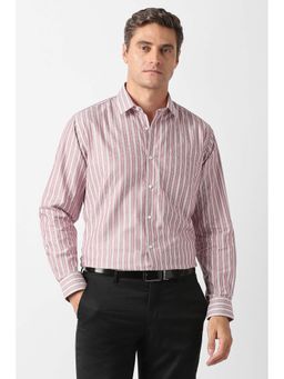 Van Heusen - Pink Stripes Regular Fit Shirt