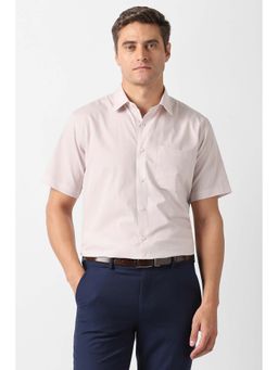 Van Heusen - Beige Solid Regular Fit Shirt