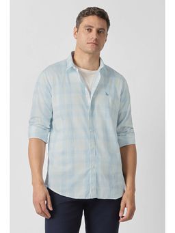 Van Heusen - Blue Checks Slim Fit Shirt