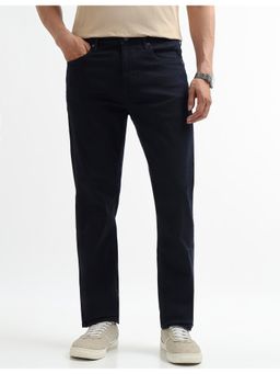 Arrow Newyork - Men Navy Blue Regular Fit Mid Waist Jeans