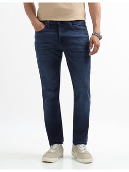 Arrow Newyork - Men Blue Tapered Fit Mid Waist Jeans