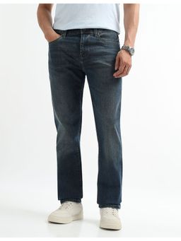 Arrow Newyork - Men Blue Regular Fit Mid Waist Jeans