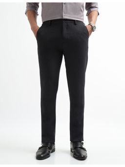 Arrow Newyork - Men Heathered Super Slim Fit Grey Pant