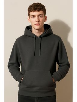 Parcel Yard - Men Full Sleeve Grey Hoodie