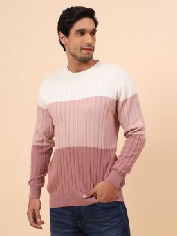 Cantabil - Men Breathable & Soft with Color Pink Sweater