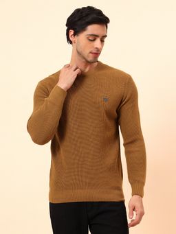 Cantabil - Men Breathable & Soft with Color Brown Sweater