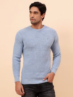 Cantabil - Men Breathable & Soft with Color Blue Sweater