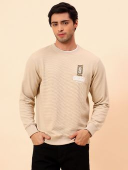 Cantabil - Breathable & Soft Regular Fit Beige T-Shirt