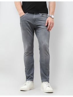 U.S. Polo Assn. Denim Co. - Men Grey Tapered Fit Mid Waist Jeans