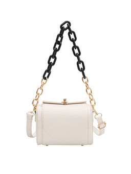 Inkmilan - Box Chain White Handbag for Women