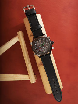 Sylvi - Horizon Black Dial Analog & Digital Watch for Mens - 2228