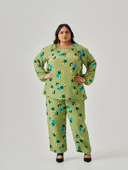 Neeti and Mudita - Peek-A-Boo Co-Ord (Set of 2)
