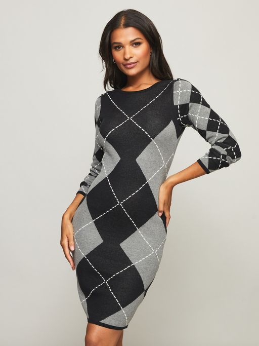 lipsy grey dress Buy Lipsy Grey Argyle Mini Dress Online