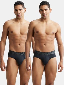 Jockey - Ic27 Men Tactel Microfiber Solid Brief - Black (Pack of 2)