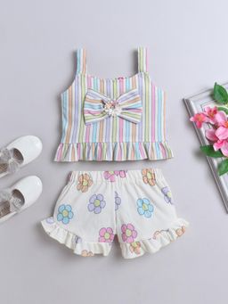 The Magic Wand - Printed Sleeveless Top & Short - Yellow (Set of 2)