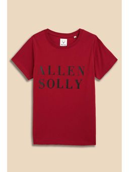 Allen Solly - Girls Red Printed Casual T-Shirt