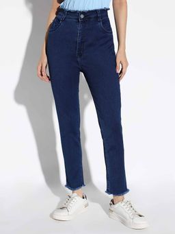 SHOWOFF - Women's Blue Slim Fit Denim Jeans