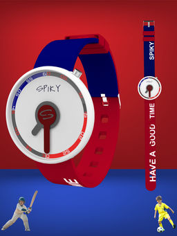 Spiky - Round Analog Watch for Kids Boys - White