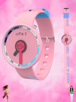 Spiky - Round Analog Watch for Kids Girls - Pink