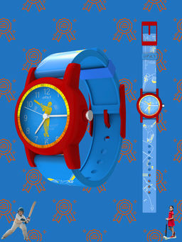 Spiky - Round Floral Printed Analog Watch for Kids Boys and Girls