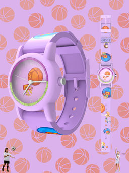 Spiky - Round Floral Printed Analog Watch for Kids Boys and Girls