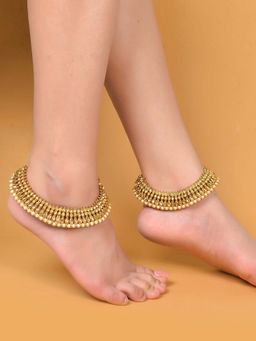 Silvermerc Designs - Urvashi Kundan Anklet