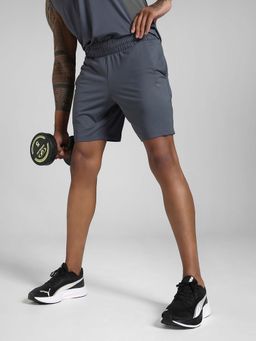 Puma - Grey Solid Regular Fit Shorts