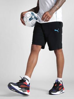 Puma - Black Solid Regular Fit Shorts