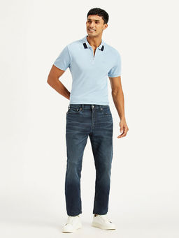 Levi's - Men 511 Navy Blue Slim Fit Mid Rise Jeans