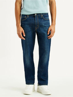 Levi's - Men 513 Navy Blue Slim Fit Mid Rise Jeans