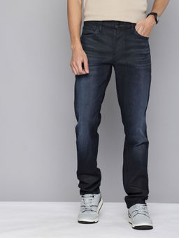 Levi's - Men 511 Navy Blue Slim Fit Mid Rise Jeans