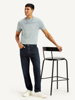 Levi's - Men 541 Navy Blue Slim Fit Mid Rise Jeans