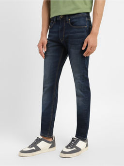 Levi's - Men Navy Blue Skinny Fit Mid Rise Jeans
