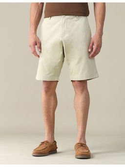 U.S. POLO ASSN. - Men Beige Solid Slim Fit Shorts