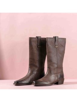 Saint G - Brown Leather Cowboy Calf Boots