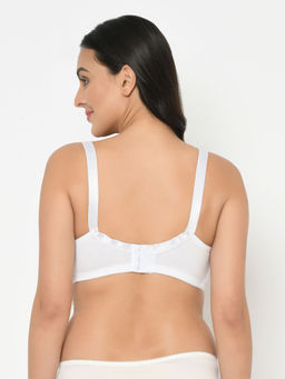 Curvy Love - Cotton Full Coverage Plus Size Bra - White