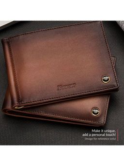 Lapis Bard - Ducorium Bi Fold Evening Wallet With Additional Sleeve - Brown