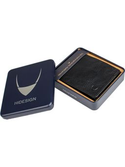 Hidesign - Black Solid Bi-Fold Wallet