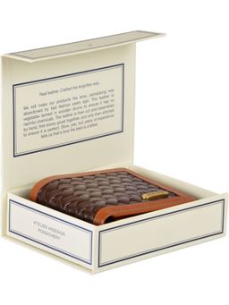 Hidesign - Brown Patterned Bi-Fold Wallet